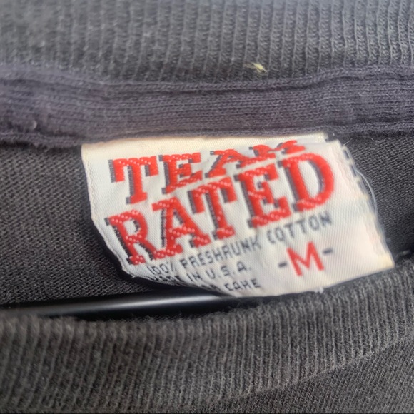 M. VINTAGE ‘90s STEEL CURTAIN SALUTE BY LONG GONE SINGLE STITCH TEE - Picture 5 of 5